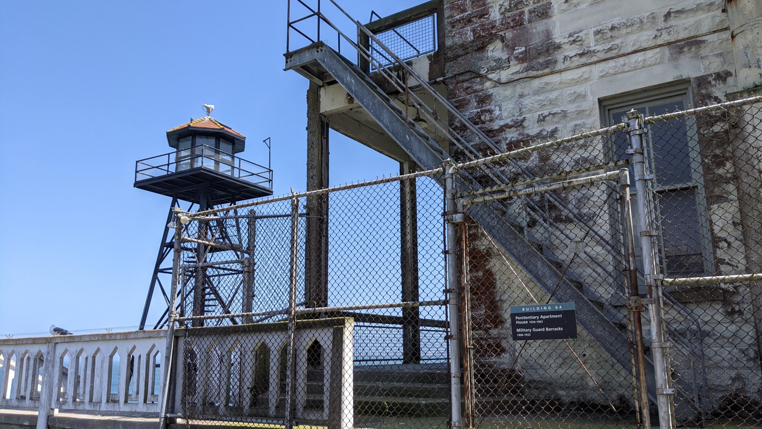 Alcatraz Fence Guard Tower